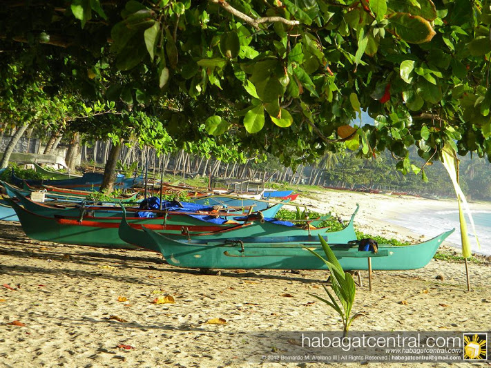Simple fishing village in paradise facing sunrise
