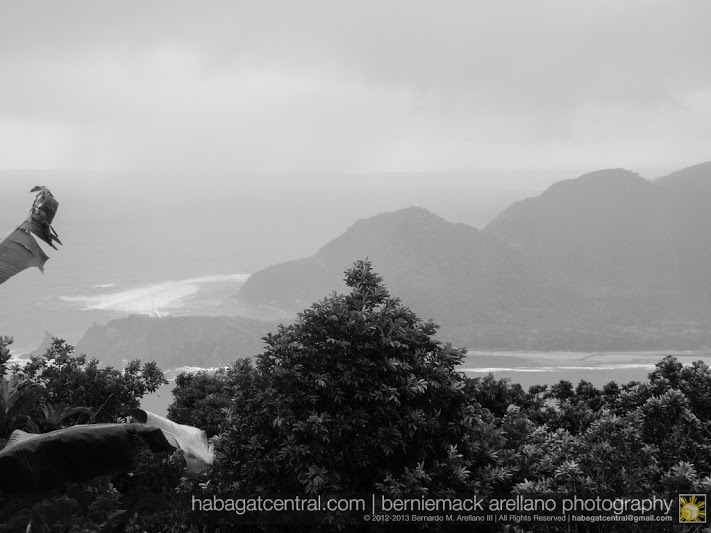 A view of Discalsarin Cove from PAGASA Baler Weather Station while Amihan was in full force.