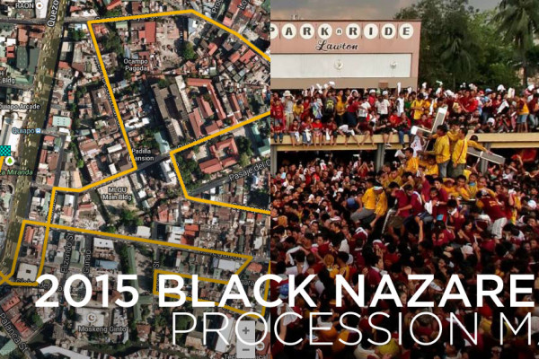 Black Nazarene Route Map